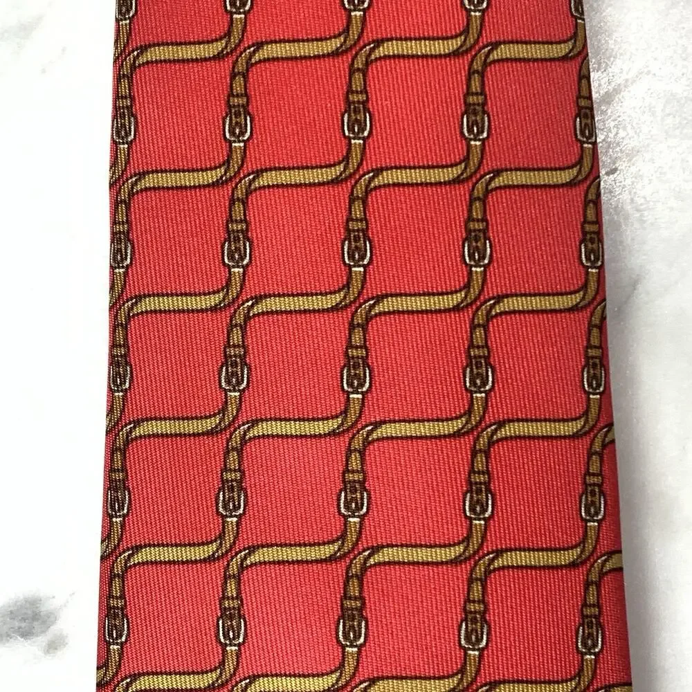 HERMES Tie Silk 55